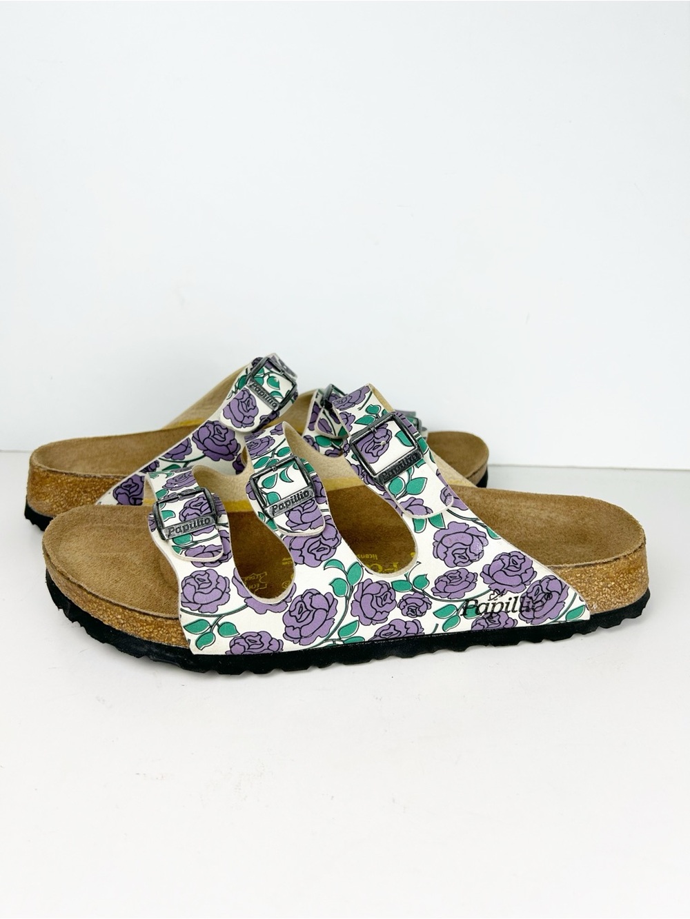 Birkenstock Papillio Florida Purple Rose Birko-Flor Three Strap Sandal EU 41 - Picture 2 of 13